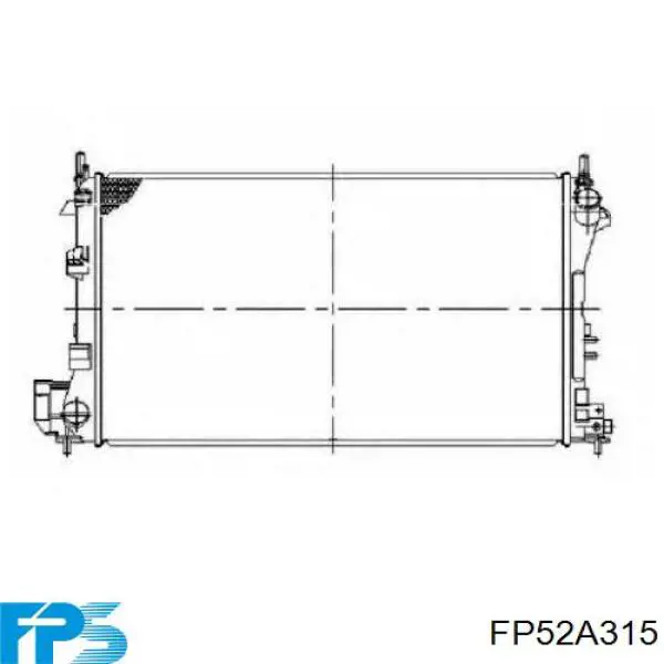 FP52A315 FPS Радіатор охолодження двигуна