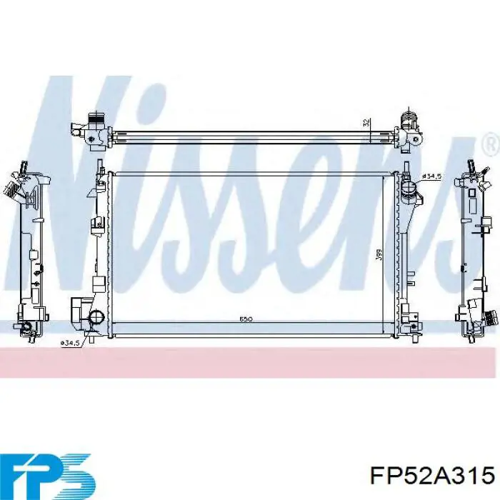 Радіатор FP52A315 FPS