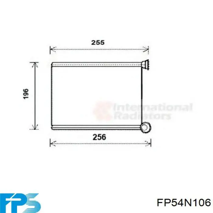 Радіатор пічки (обігрівача) FPS FP54N106 ціна, від 43.73 USD