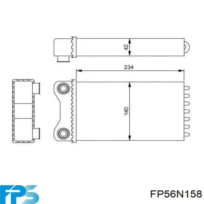 Купити FP56N158 FPS Теплообмінник