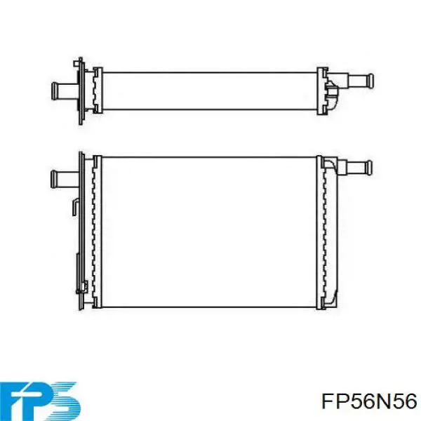 FP56N56 FPS радіатор пічки (обігрівача)