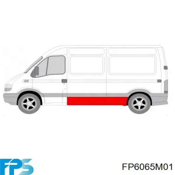 Ліве бічне дзеркало FPS FP6065M01 ціна, від 44.32 USD