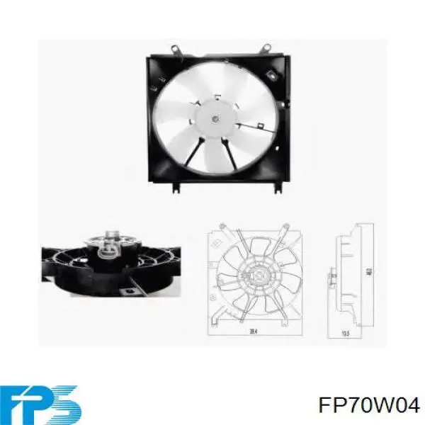 FP70W04 FPS Вентилятор радіатора охолодження, лівий