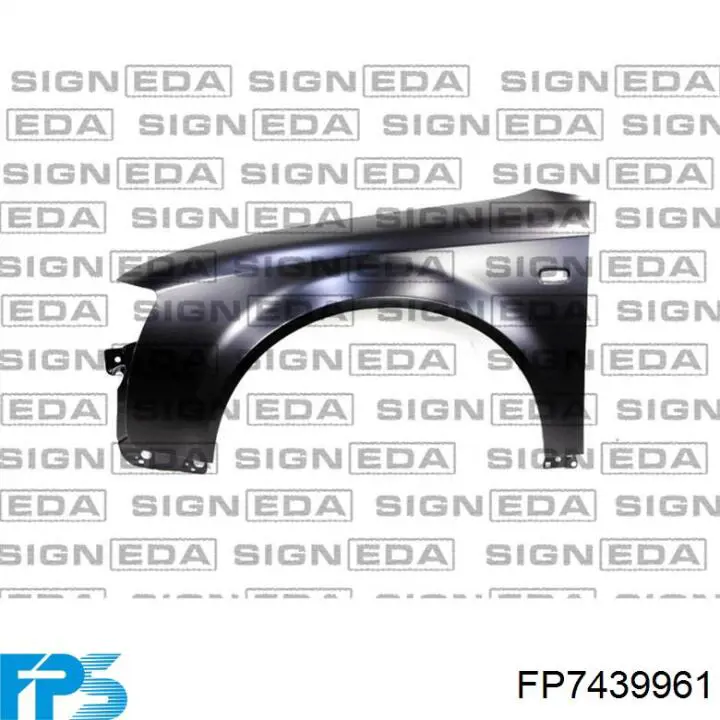 Лівий кронштейн заднього бампера FPS FP7439961 ціна, від 13.02 USD