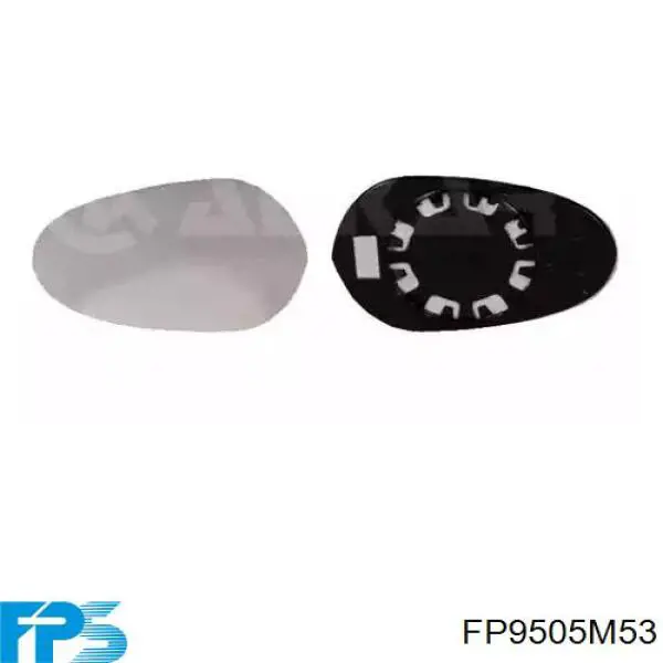 Дзеркальний елемент лівого дзеркала заднього виду FPS FP9505M53 ціна, від 5.93 USD