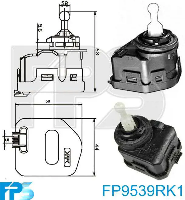 Коректор фари FP9539RK1 FPS