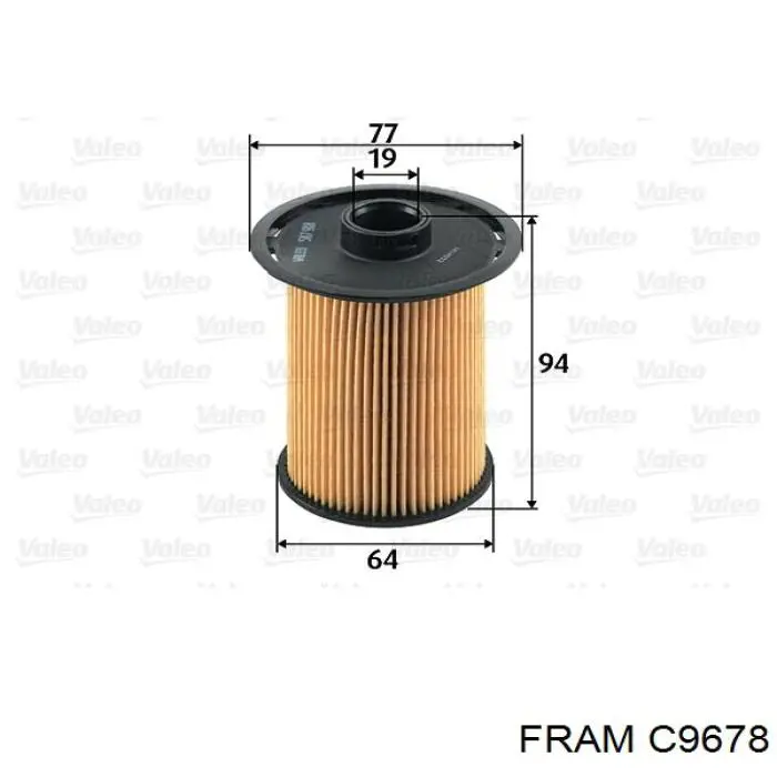 C9678 Fram Фільтр палива
