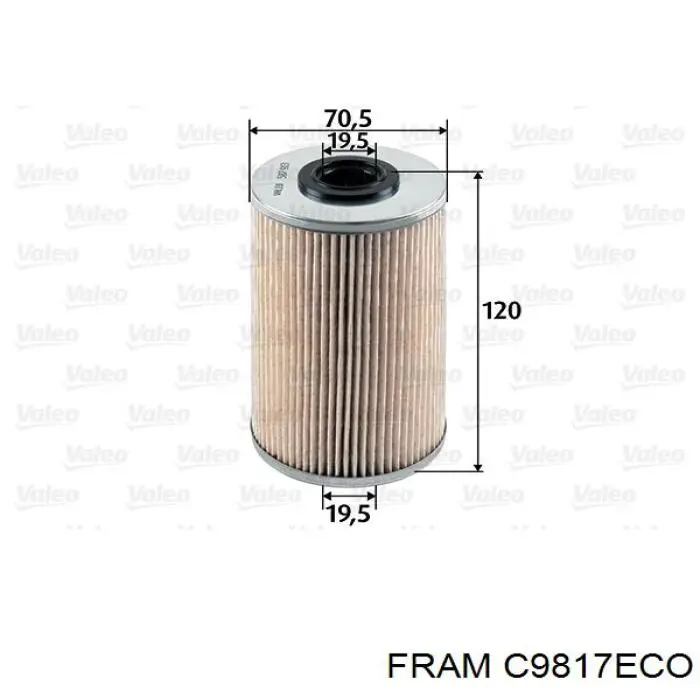 Паливний фільтр C9817ECO Fram