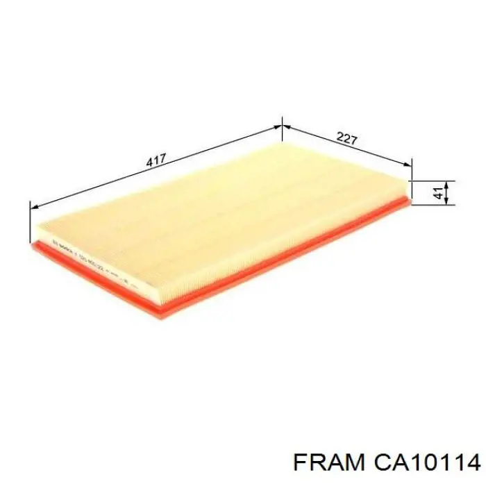 Повітряний фільтр CA10114 Fram