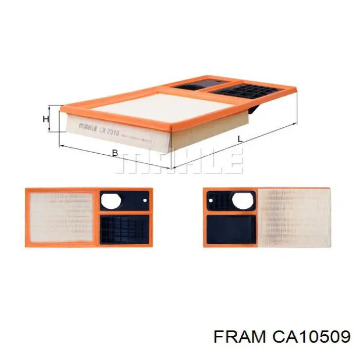 Елемент повітряного фільтра Fram CA10509 ціна, від 9.44 USD