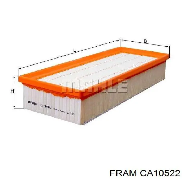 CA10522 Fram фільтр повітряний