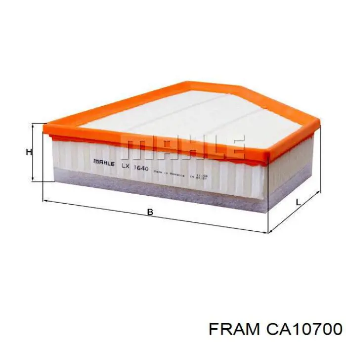 Елемент повітряного фільтра Fram CA10700 ціна, від 13.25 USD