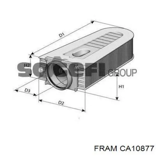 Фільтр повітряний CA10877 Fram