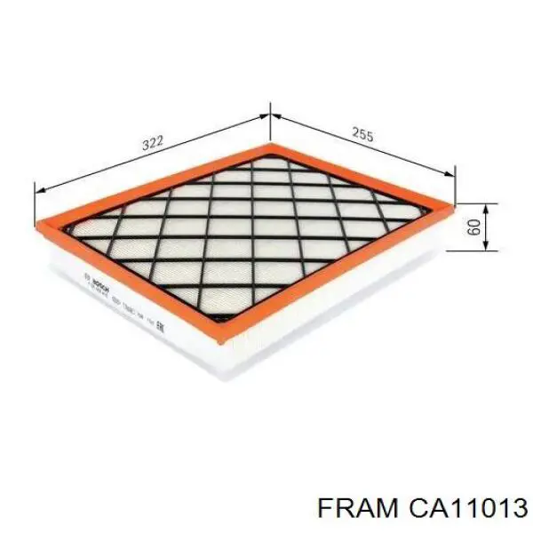 Елемент повітряного фільтра Fram CA11013 ціна, від 24.32 USD