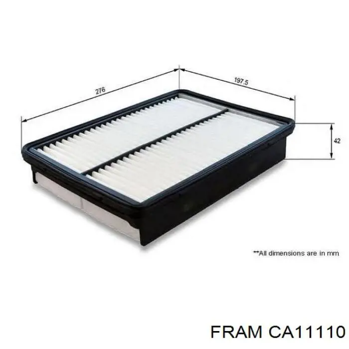 Елемент повітряного фільтра Fram CA11110 ціна, від 5.82 USD