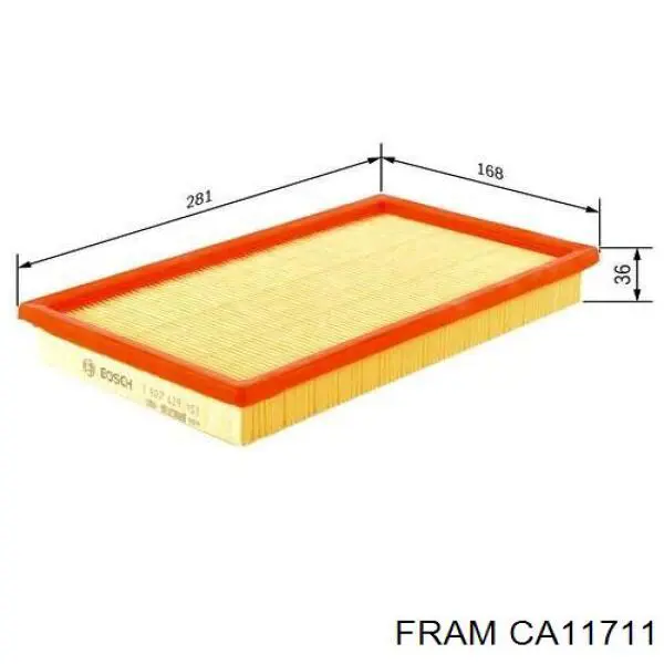 Повітряний фільтр CA11711 Fram