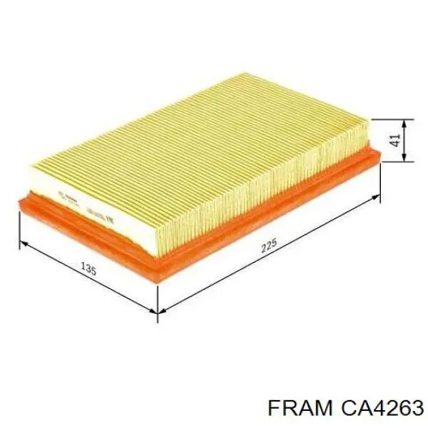 Купити CA4263 Fram Автомобільний фільтр повітря