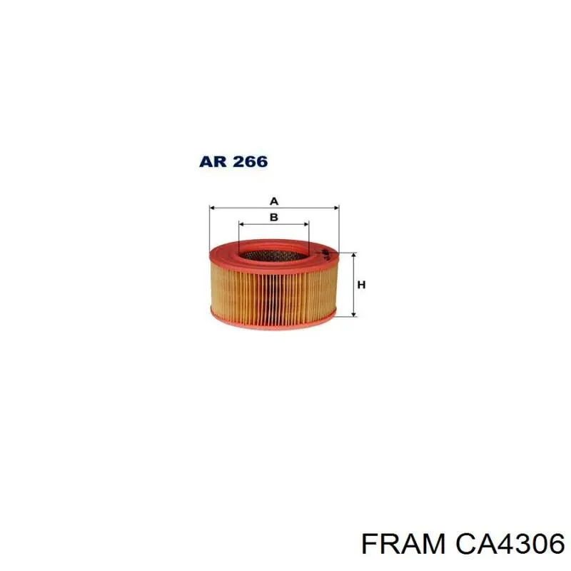 Елемент повітряного фільтра Fram CA4306 ціна, від 8.04 USD