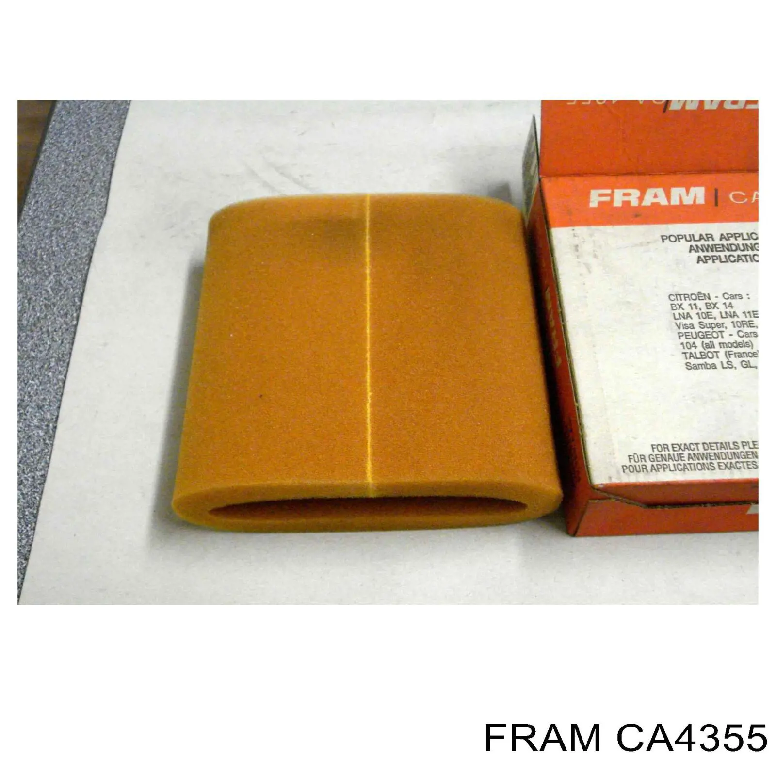 Повітряний фільтр CA4355 Fram