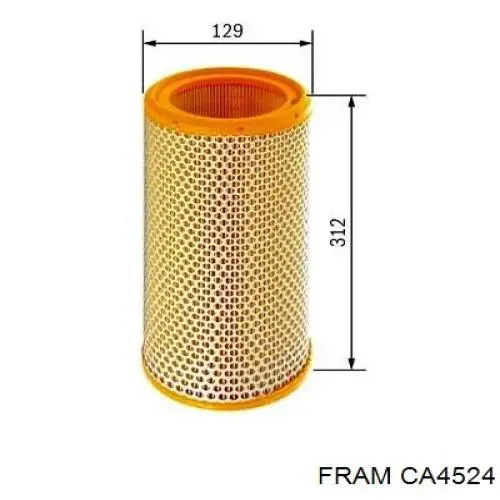 Купити CA4524 Fram Автомобільний фільтр повітря