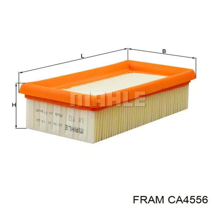 CA4556 Fram Повітряний фільтр двигуна