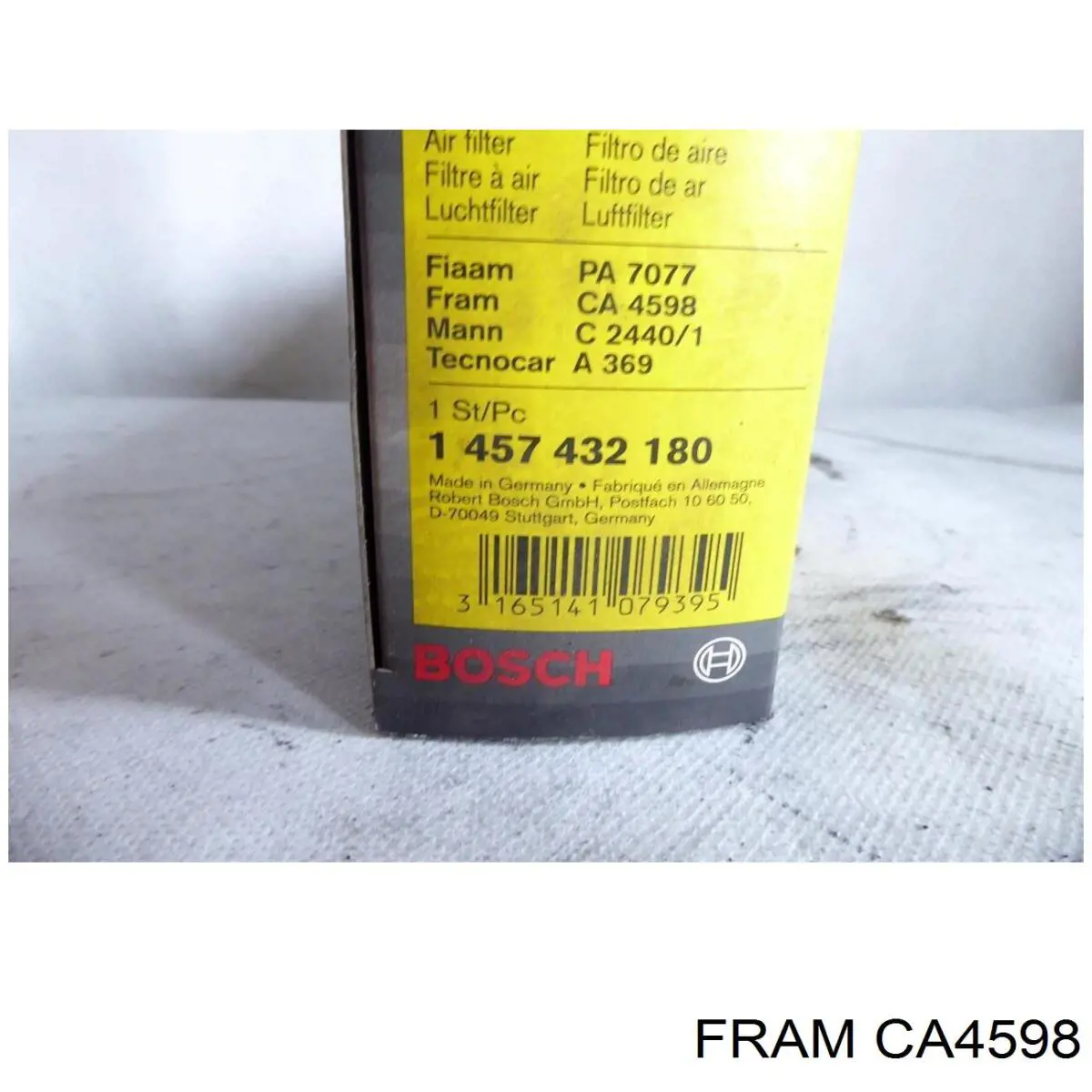 Купити CA4598 Fram Автомобільний фільтр повітря