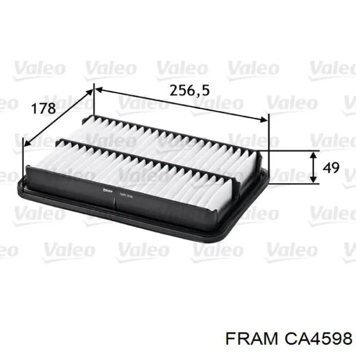 CA4598 Fram Повітряний фільтр двигуна