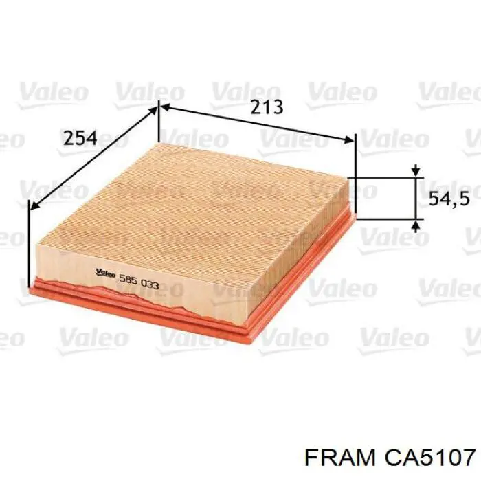 Елемент повітряного фільтра Fram CA5107 ціна, від 5.16 USD