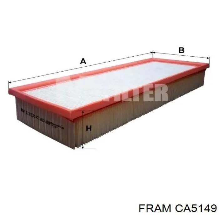 CA5149 Fram Повітряний фільтр двигуна