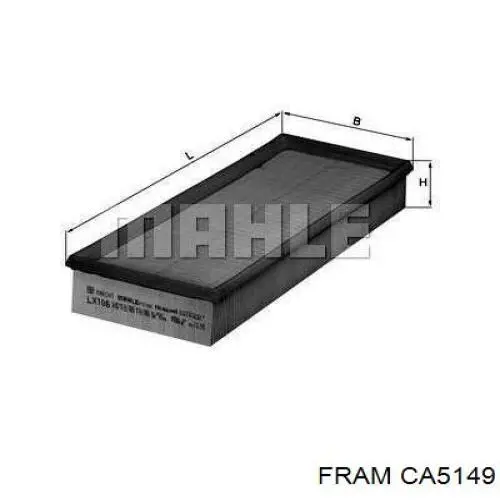 Елемент повітряного фільтра Fram CA5149 ціна, від 8.46 USD