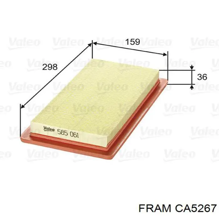 Купити CA5267 Fram Автомобільний фільтр повітря