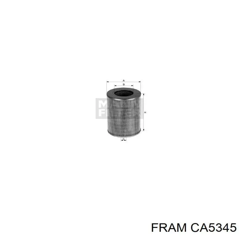 Купити CA5345 Fram Автомобільний фільтр повітря