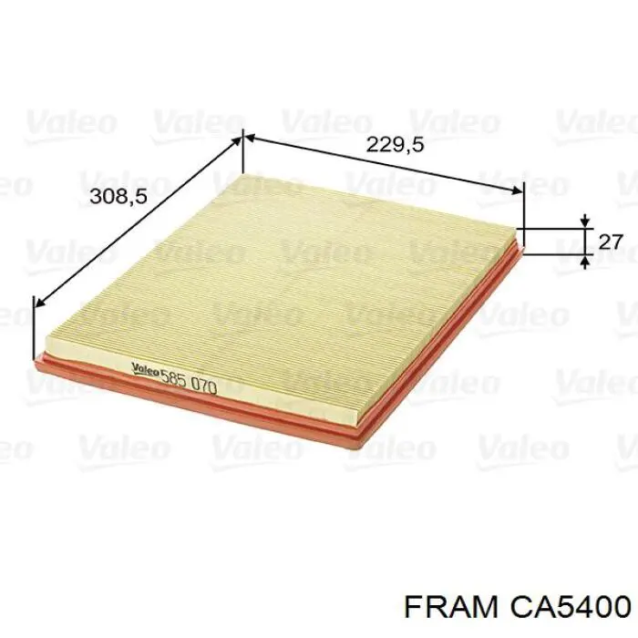 Фільтр повітряний CA5400 Fram