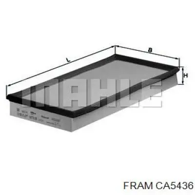 Фільтр повітряний CA5436 Fram