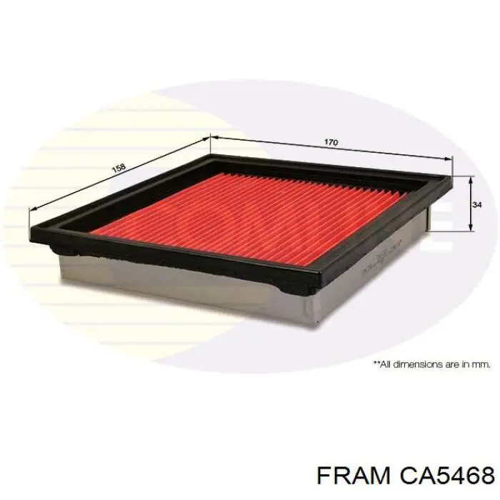 Купити CA5468 Fram Автомобільний фільтр повітря