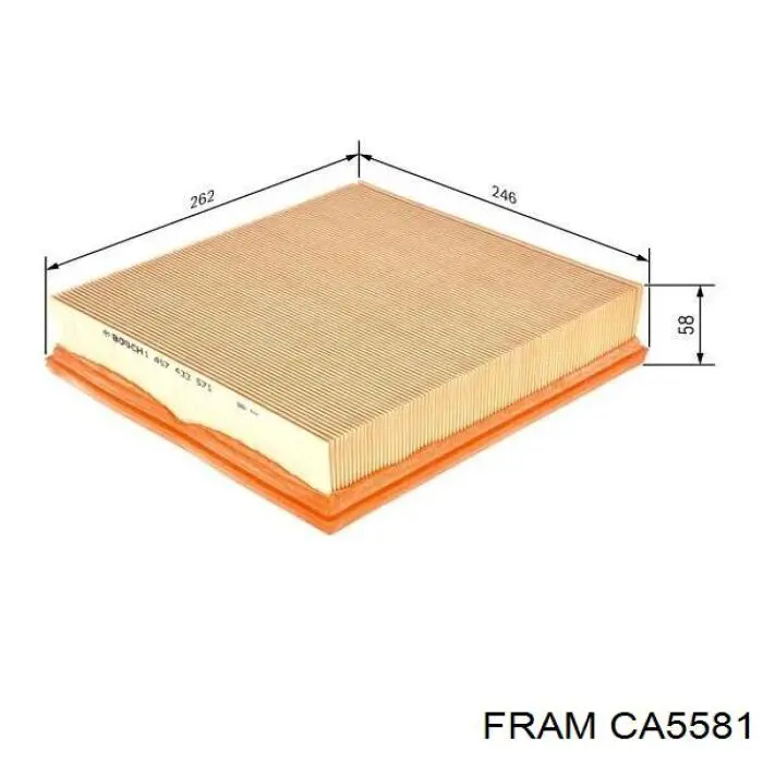 Елемент повітряного фільтра Fram CA5581 ціна, від 6.46 USD