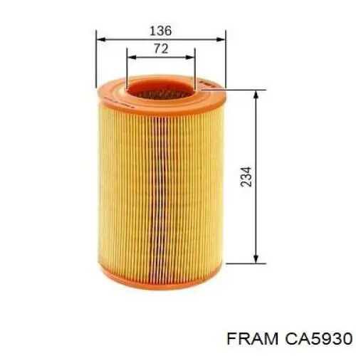 Фільтр повітряний CA5930 Fram