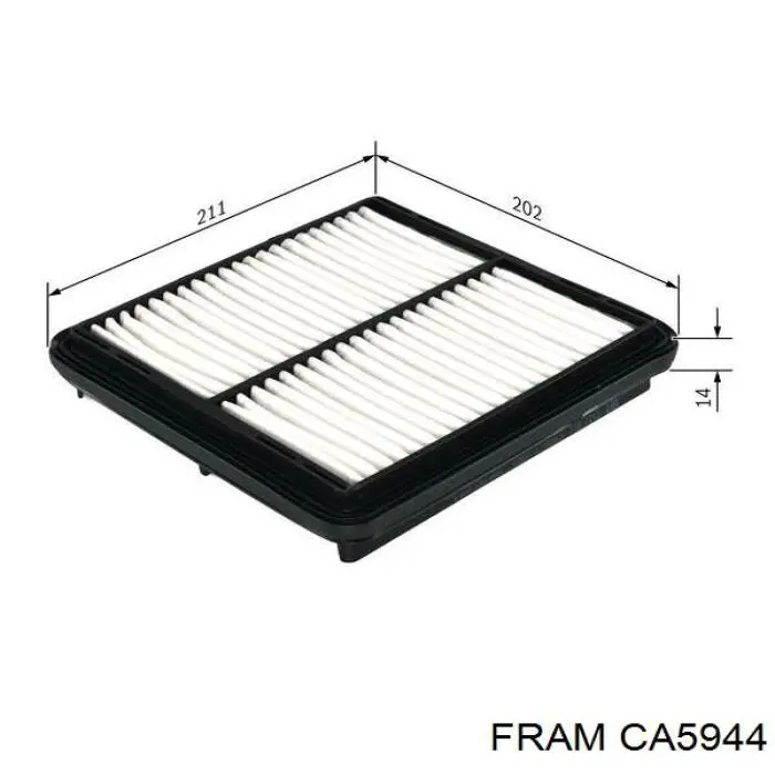 Елемент повітряного фільтра Fram CA5944 ціна, від 3.38 USD