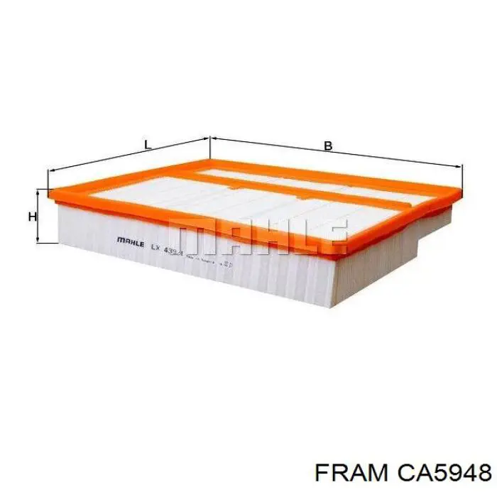 Елемент повітряного фільтра Fram CA5948 ціна, від 5.92 USD