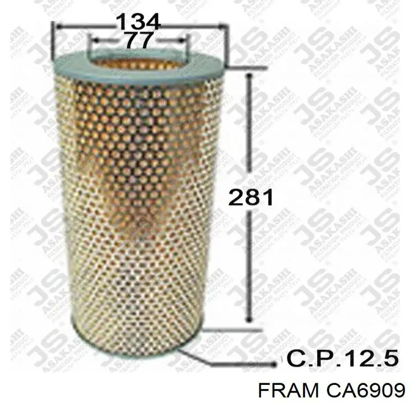 Повітряний фільтр CA6909 Fram