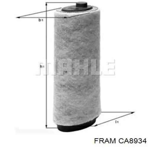 Повітряний фільтр A816 Vasco Filters