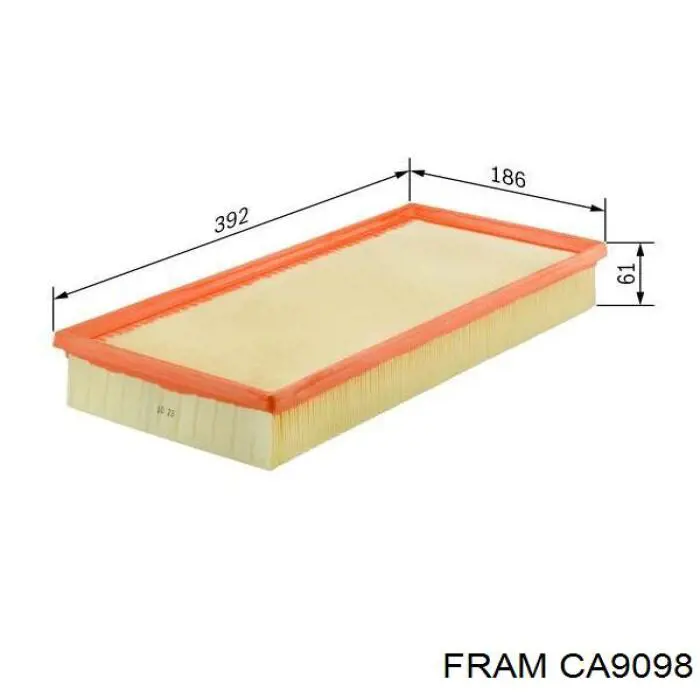 CA9098 Fram Повітряний фільтр двигуна