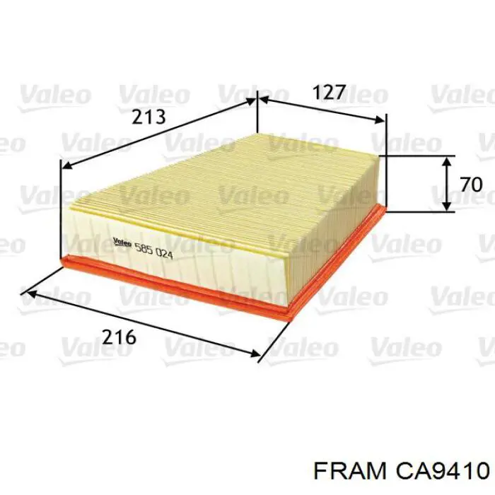 Купити CA9410 Fram Автомобільний фільтр повітря