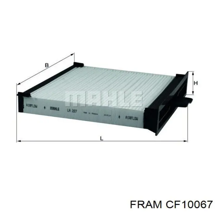 Фільтр повітряний обігрівача Fram CF10067 ціна, від 6.67 USD
