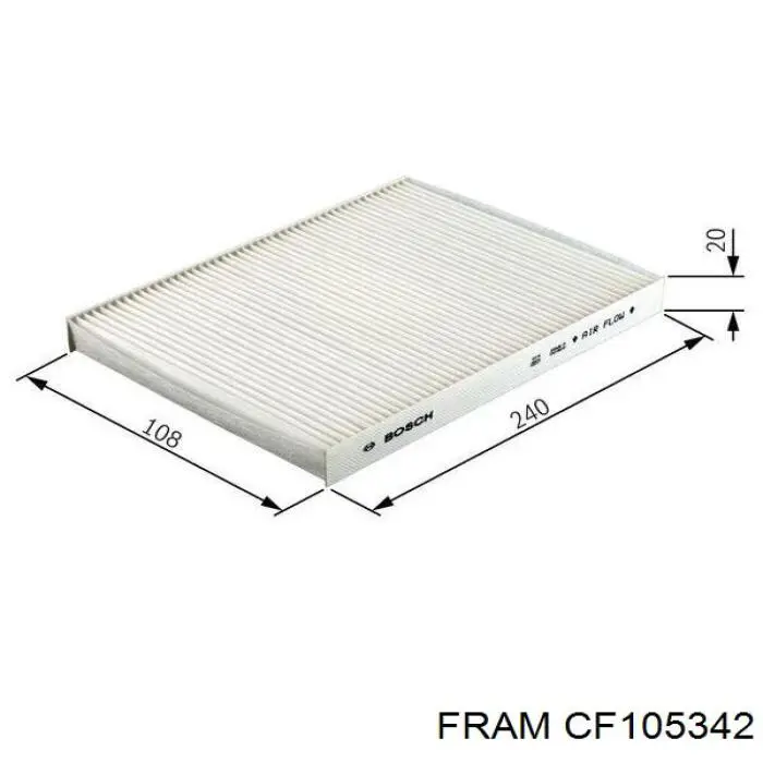 Повітряний фільтр салону Fram CF105342