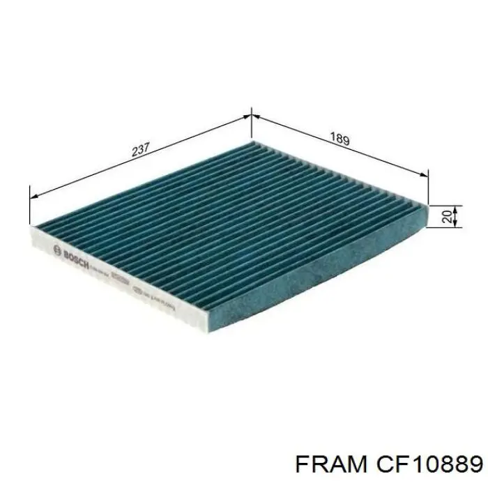 Купити CF10889 Fram Фільтр салону вугільний