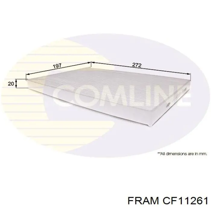 Повітряний фільтр салону Fram CF11261