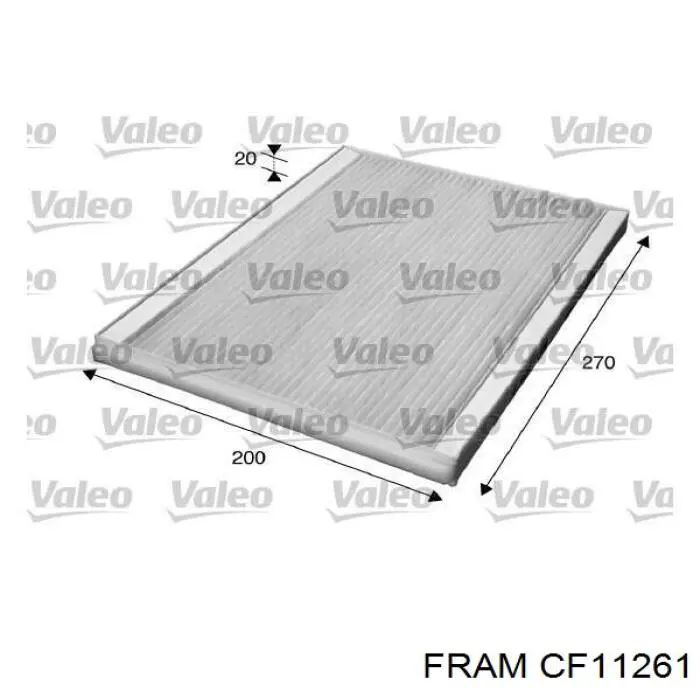 Фільтр повітряний обігрівача Fram CF11261 ціна, від 4.12 USD