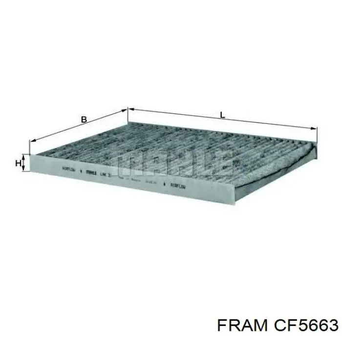 Фільтр повітряний обігрівача Fram CF5663 ціна, від 5.01 USD