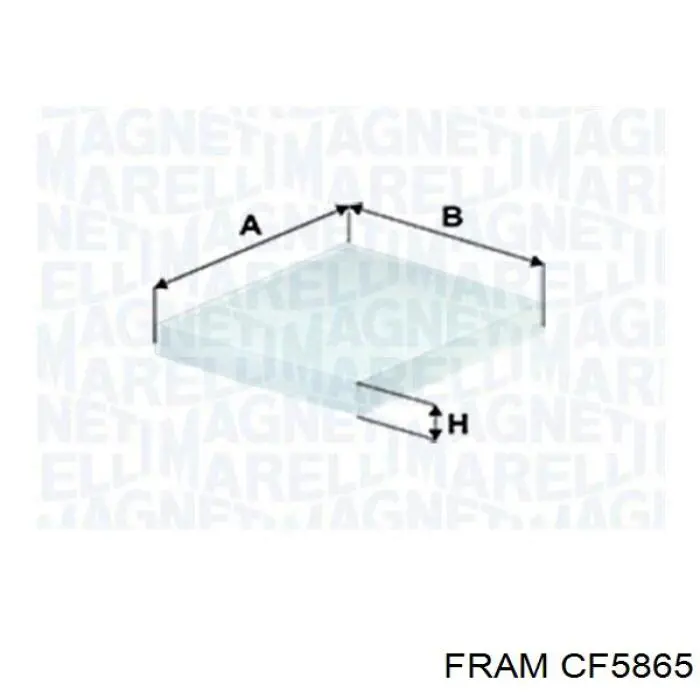 Фільтр повітряний обігрівача Fram CF5865 ціна, від 5.05 USD